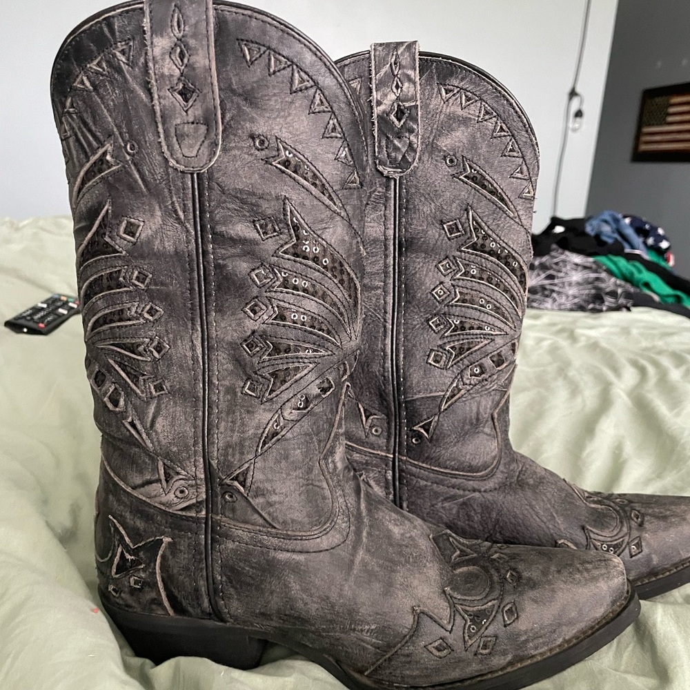 Laredo Stevie 7.5 black cowboy boots
